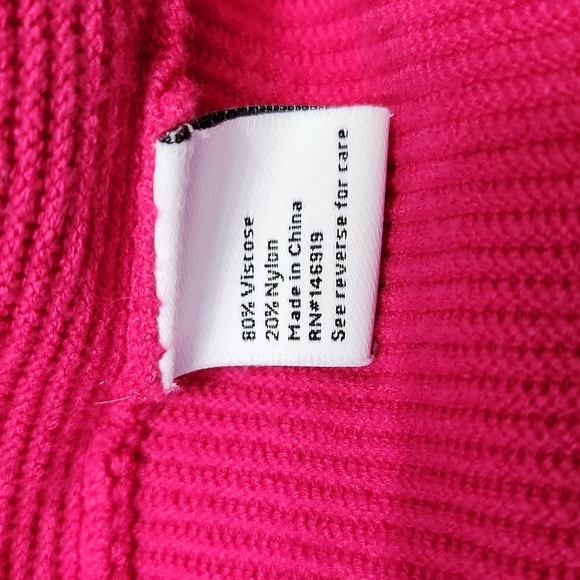 Nine West Bright Pink Ribbed Sweater - Picture 14 of 14